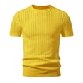 thumbnail image 5 of COSFO Men's Tshirts Short Sleeve Knit Summer Shirt Slim Fit Crew Neck Solid Casual Men Tee Shirts 3xl, 5 of 5