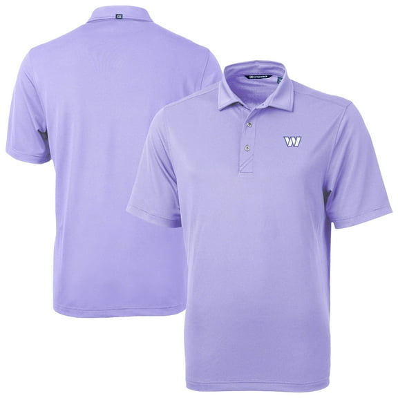 Men's Cutter & Buck  Purple Washington Commanders Virtue Eco Pique Recycled Polo