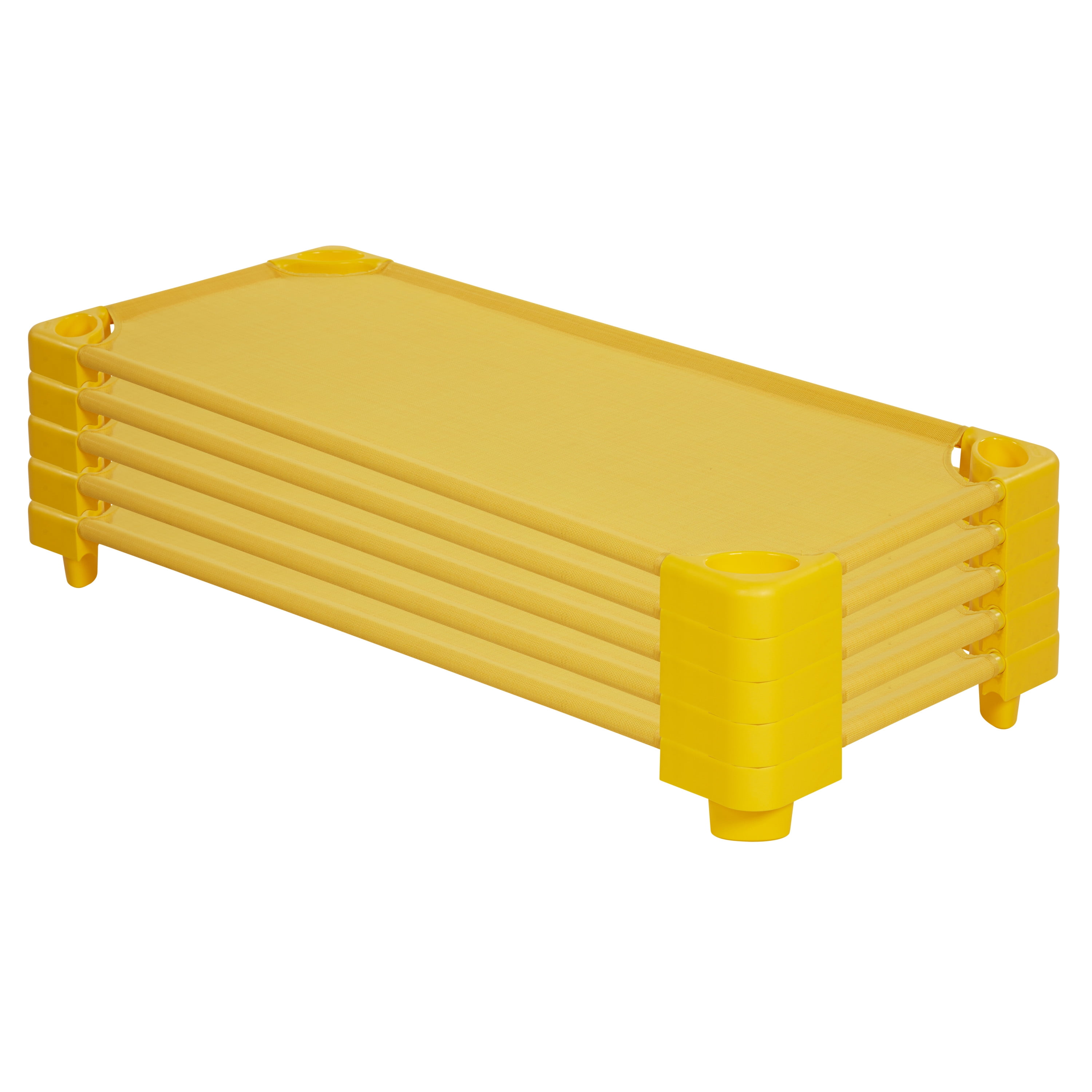 Standard Stackable Kiddie Cot Yellow
