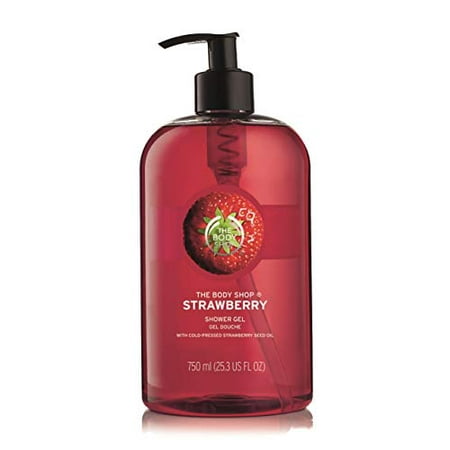 The Body Shop Strawberry Shower Gel Jumbo, 25.3 Fluid Ounces (Packaging May Vary)