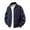 Blue, variant on Fgnfyis Work Jackets for Men Mens Stand Collar Loose Jacket Retro Leather Motorcycle Style Outerwear for Autumn Mens Winter Coat Blue S