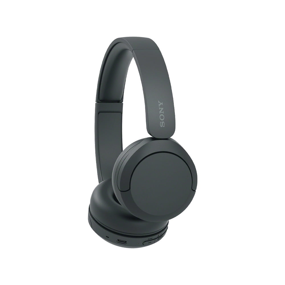 Sony WH-CH520/B Wireless Headphones with Microphone, Black Bundle with Deco Gear Hard Case + Pro Audio Headphone Stand + Microfiber Cleaning Cloth