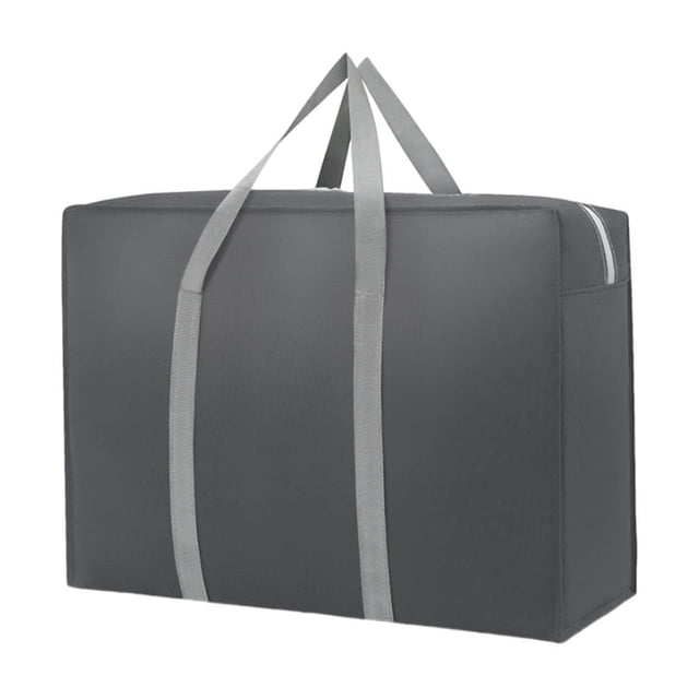 Bolsa de almacenamiento de viaje, bolsa de mudanza de gran capacidad, bolsa acolchada de tela no tejida, bolsa de lona portátil para ropa de cama, organizador de viaje plegable para mudanzas y