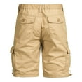 thumbnail image 5 of YUGYXL Men's Plus Size Shorts Casual Baggy Comfy Outdoor Shorts Big and Tall Lightweight Loose Cargo Shorts Khaki XXXXXL, 5 of 7