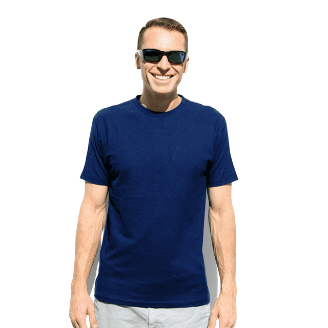 Hemptopia Mens Hemp Shirt, Extra Extra Large, Dark Blue
