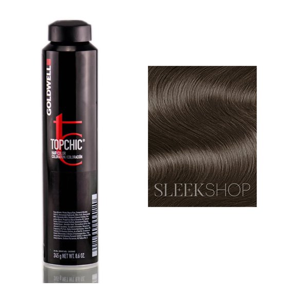 6G - Tobacco , Goldwell Topchic Hair Color (8.6 oz. canister), haircolor dye scalp beauty - Pack of 3 w/ Sleek 3-in-1 Comb/Brush