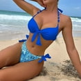 thumbnail image 2 of Bikini Sets For Women Two Piece High Waisted Halterneck Flattering Swimwear Seaside Beachwear Swimsuits, 2 of 9