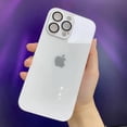 thumbnail image 2 of Alta Calidad HD Pearl White Glass Phone Case Para IPhone 14 13 11 12 Pro Max 14Plus Lente Protección Carcasa Trasera Gao Jiahui unisex, 2 of 2