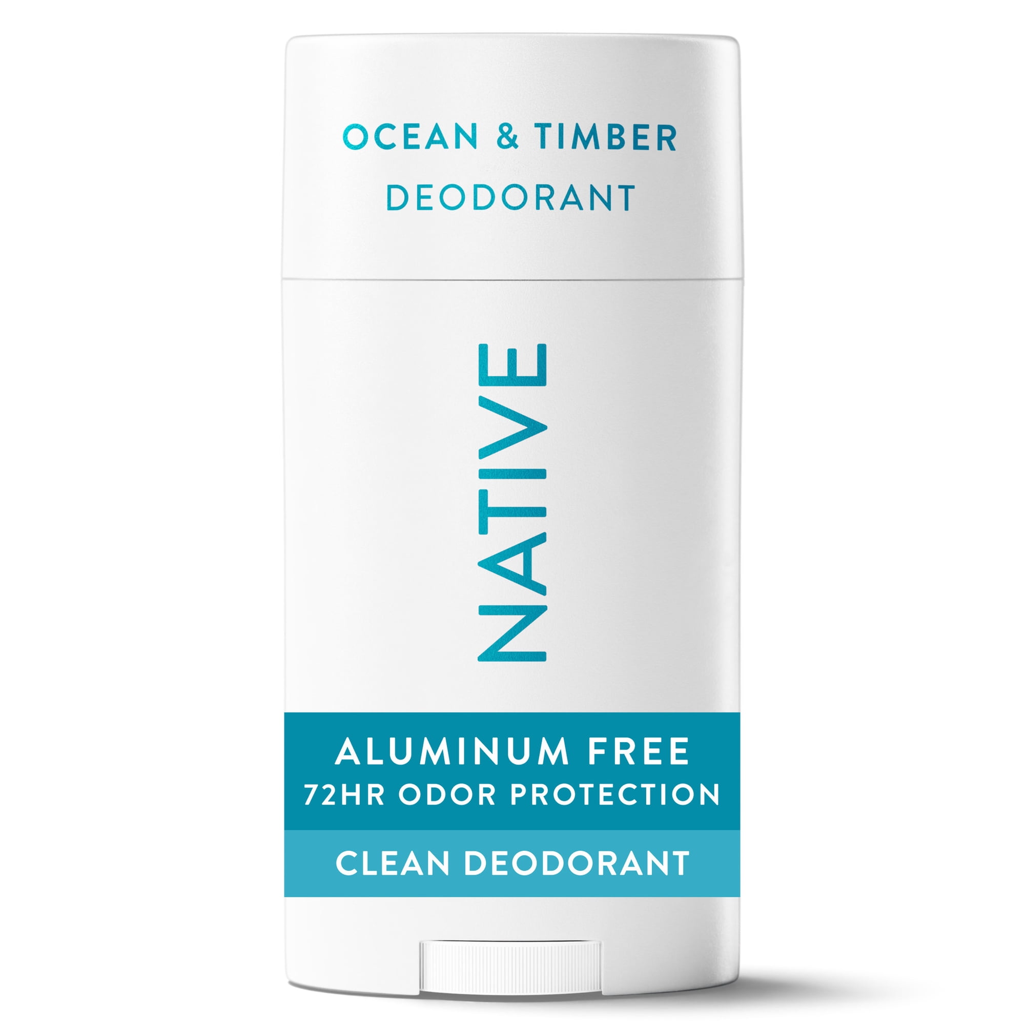 Native Deodorant for Men, Aluminum Free, Solid Deodorant Stick, Ocean & Timber, 2.65 oz