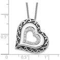 thumbnail image 5 of Sterling Silver Cz Antiqued Mother Of The Bride 18In. Necklace Made In China qsx660, 5 of 5