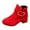 Red, variant on DMDUOU Toddler Girls Toe Dressy Ankle Boots Suede Zipper Comfy Chunky Mid Heels Fall Winter Short Booties Black 4-4.5Years