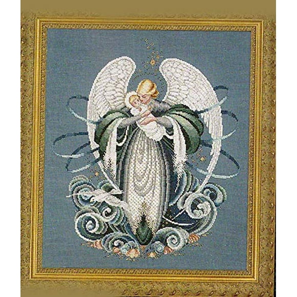Lavender & Lace Counted Cross Stitch Chart Pattern ~ Angel of The SEA