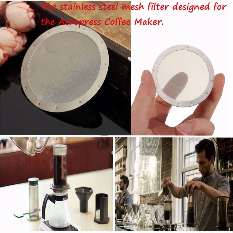 Buy Ultra Fine Metal Coffee Filter Reusable Stainless Steel Mesh for