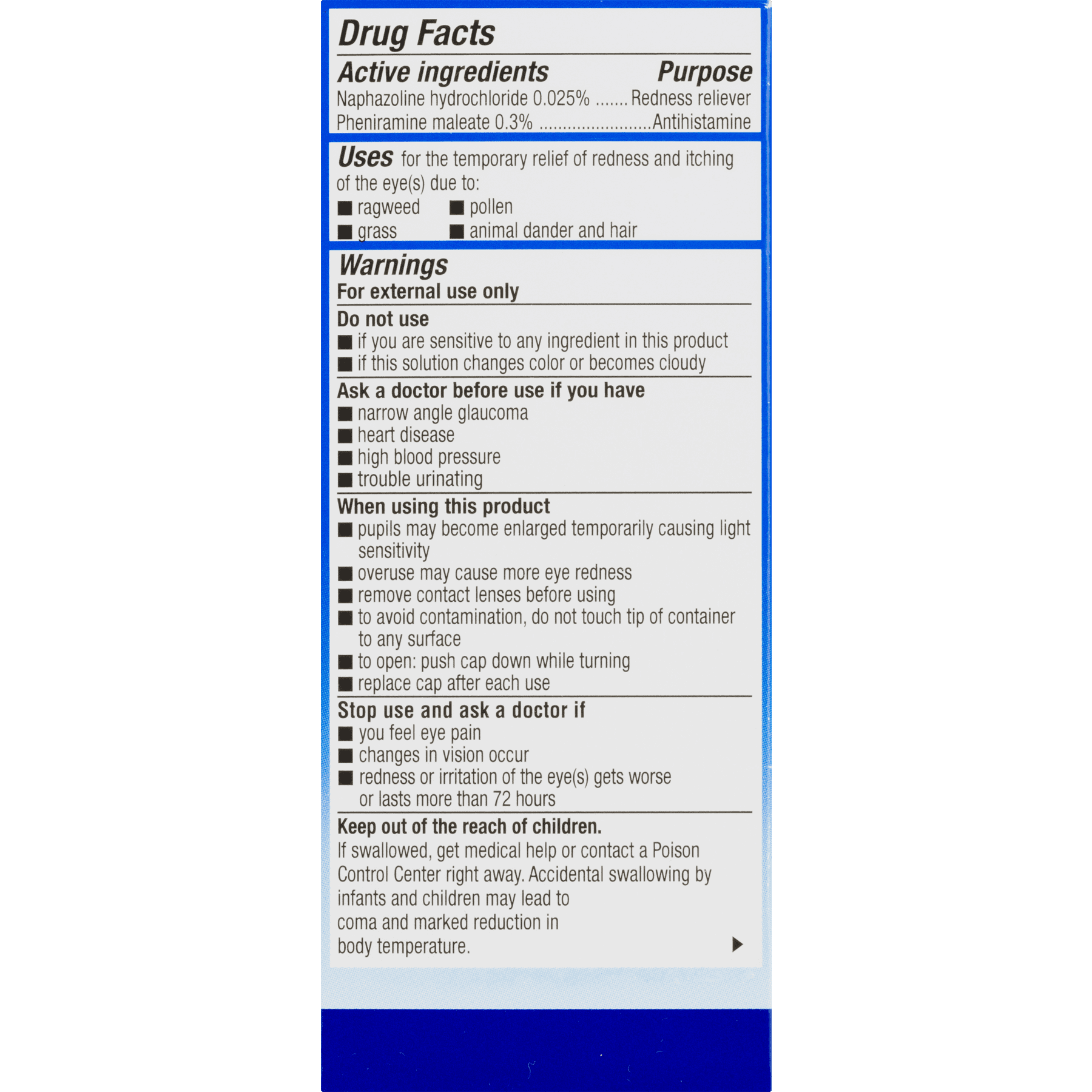Naphcon A Allergy Eye Drops, 1.0 Fl. Oz.