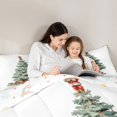 thumbnail image 4 of Feelyou Green Christmas Tree Bedding Comforter Set 7pcs, Santa Claus Gifts King Bedding Sets, Teens Kids Girls Boys Reversible Bed Sheets, Super Cozy Room Decor, 4 of 7