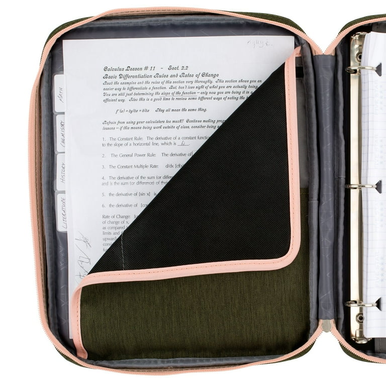 Five Star Zipper Binder, 1 inch 3-Ring Binder, Carry-All with