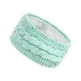 thumbnail image 2 of Milageto Knitted Headband Ear Warmer Headwrap Hair Accessories for Adults Girls Women Light Green, 2 of 8