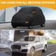 thumbnail image 2 of Funda para auto impermeable para todo clima, protección exterior contra el sol y la lluvia, con tiras reflectantes, negra para Smart Fortwo, 2 of 7