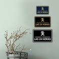thumbnail image 2 of Signs ByLITA Classic Framed Cámaras Grabando las 24 horas Security Sign (Black Gold) - Large, 2 of 6