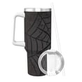 thumbnail image 2 of Daiia Black Spider On Web 1 Printed 40 oz Tumbler with Handle,Ice Bully Insulated Tumbler 2 in 1 Lid Insulated Water Bottle Stainless Steel Travel Coffee Mug, 2 of 8