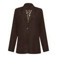 thumbnail image 4 of Womens Blazers For Work Casual Sevevn Womens Fashion Casual Open Front Cardigan Long Sleeve Jacket Coat, 4 of 6