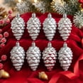 thumbnail image 6 of Donemore 8 Pack Christmas Pinecone Ornaments Colored Painted Cone Hanging Decor for Holiday Tree Wreath Garland Fall Winter Nature Decor, 6 of 6