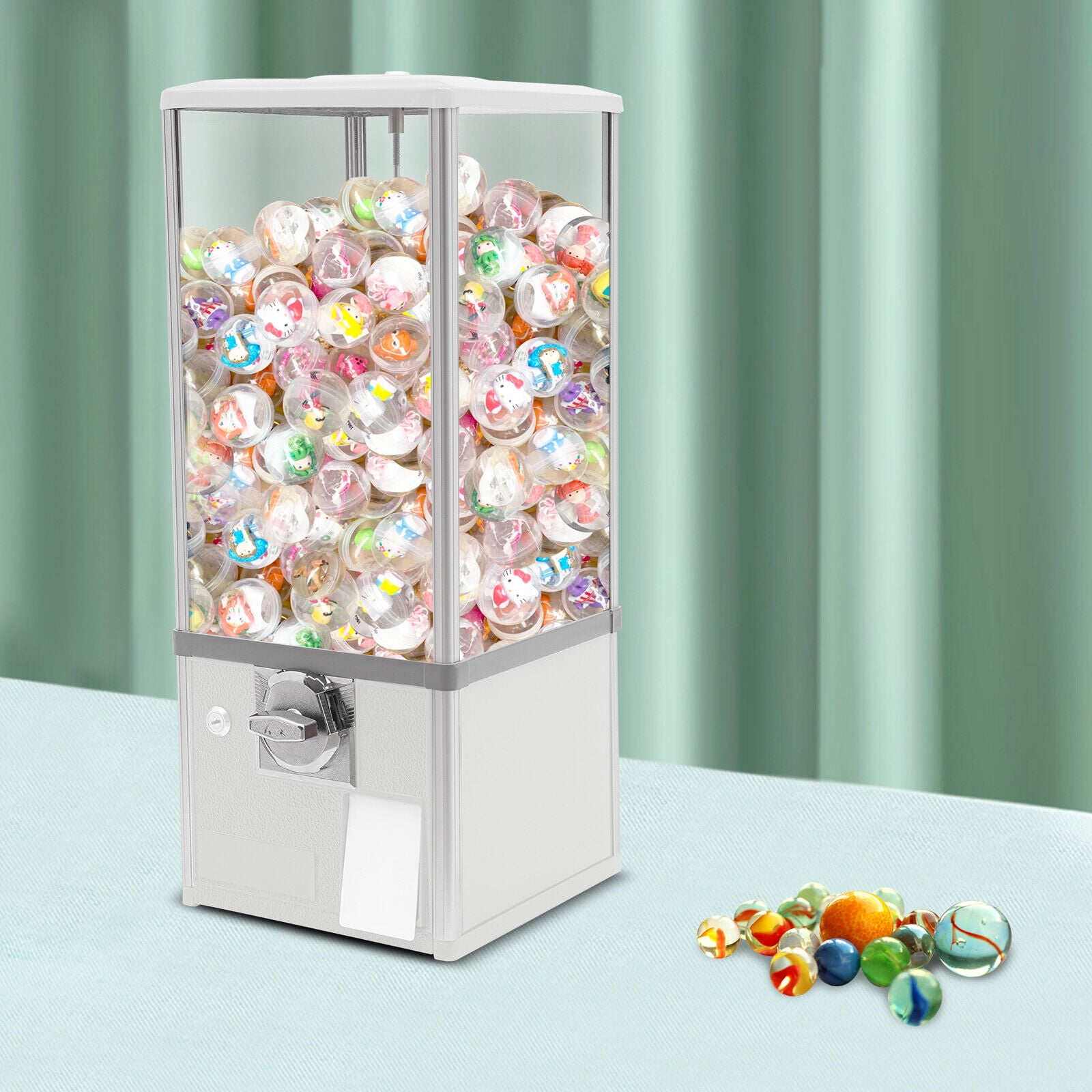Miumaeov Candy Vending Machine Big Capsule Gumballs Bouncy Balls Prize Machine 25 Cents Coins For Retail Stores