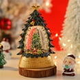 thumbnail image 4 of ​Water-Filled Snow Globe Lantern with LED Lights & Falling Snow - Battery Powered Santa Christmas Decor, 6.8oz Tabletop Display (200ml) multicoloured, 4 of 6
