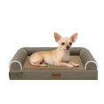 thumbnail image 1 of Cama Ortopédica para Perro Pequeño Lavable: Cama con Respaldo para Perros Pequeños, Espuma de Celdas en Forma de Huevo, Sofá Impermeable con Funda Removible - Marrón, 1 of 7