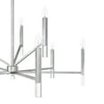 thumbnail image 4 of Hunter - Sunjai 9-light Brushed Nickel, Extra Large Chandelier, Dimmable, Formal Style, Candle Shaped, for Bedrooms, Dining, Living Rooms - 19520, 4 of 8