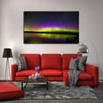 thumbnail image 4 of Aurora Evening Wall Art Aurora Borealis Picture Canvas Art Northern Lights Framed Painting Wall Decor For Home Office Bedroom Livingroom Reeady to Hang, 4 of 6