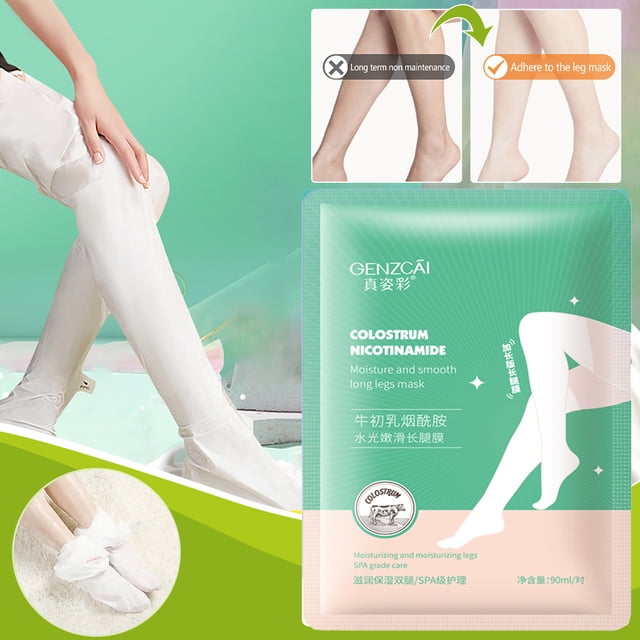 XWSHYW Máscaras para Pies Mascarilla de Calostro para Piernas Largas, Mascarilla de Calostro para Pies Cuidado Hidratante E Hidratante Mascarilla de Pies Extendida para Eliminar La Piel Muerta Gadget