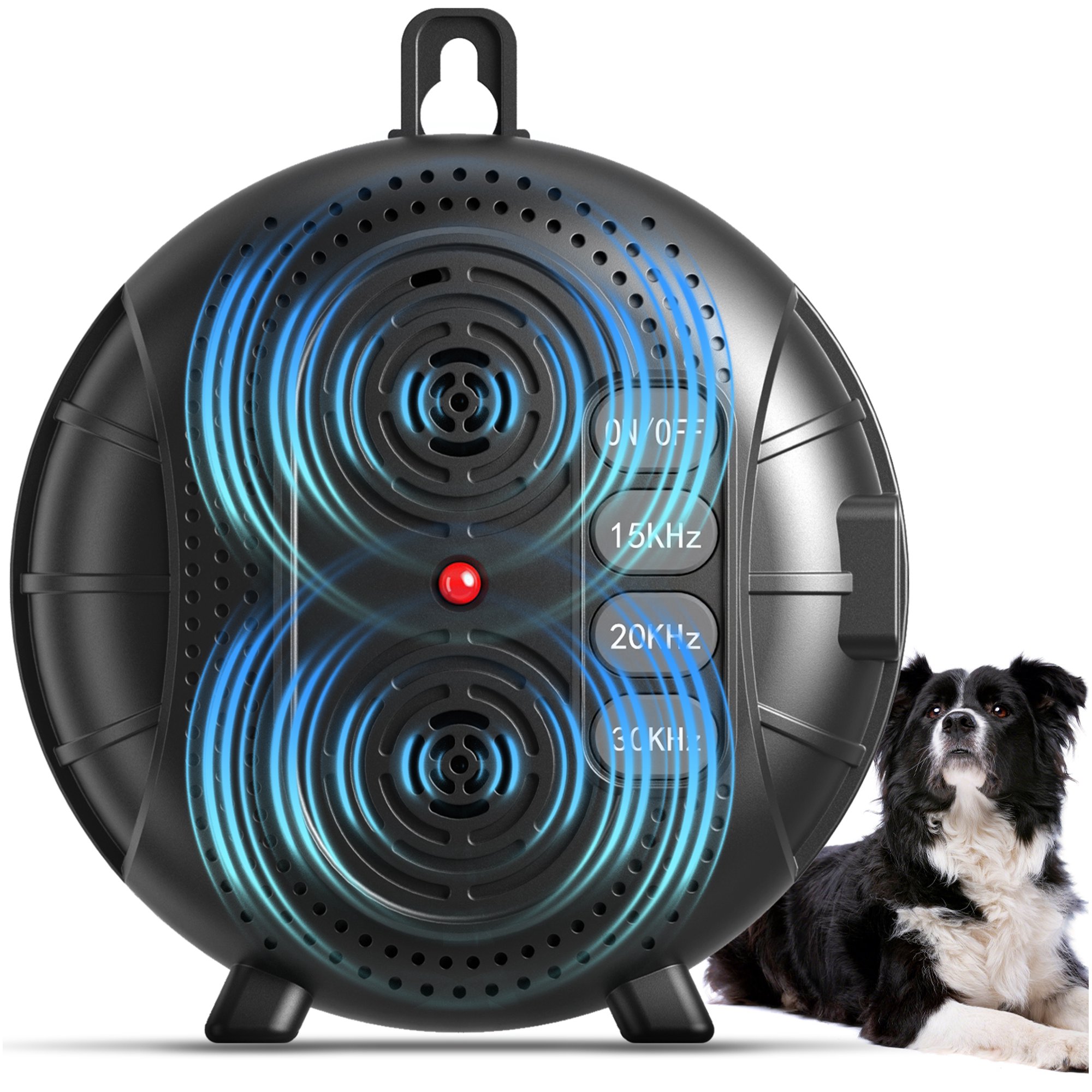 Anti Barking Device for Dogs, Rechargeable Ultrasonic Bark Box with 3 Adjustable Modes, Safe 35FT Dog Bark Deterrent Device & Dog Barking Silencer for Indoor and Outdoor Use