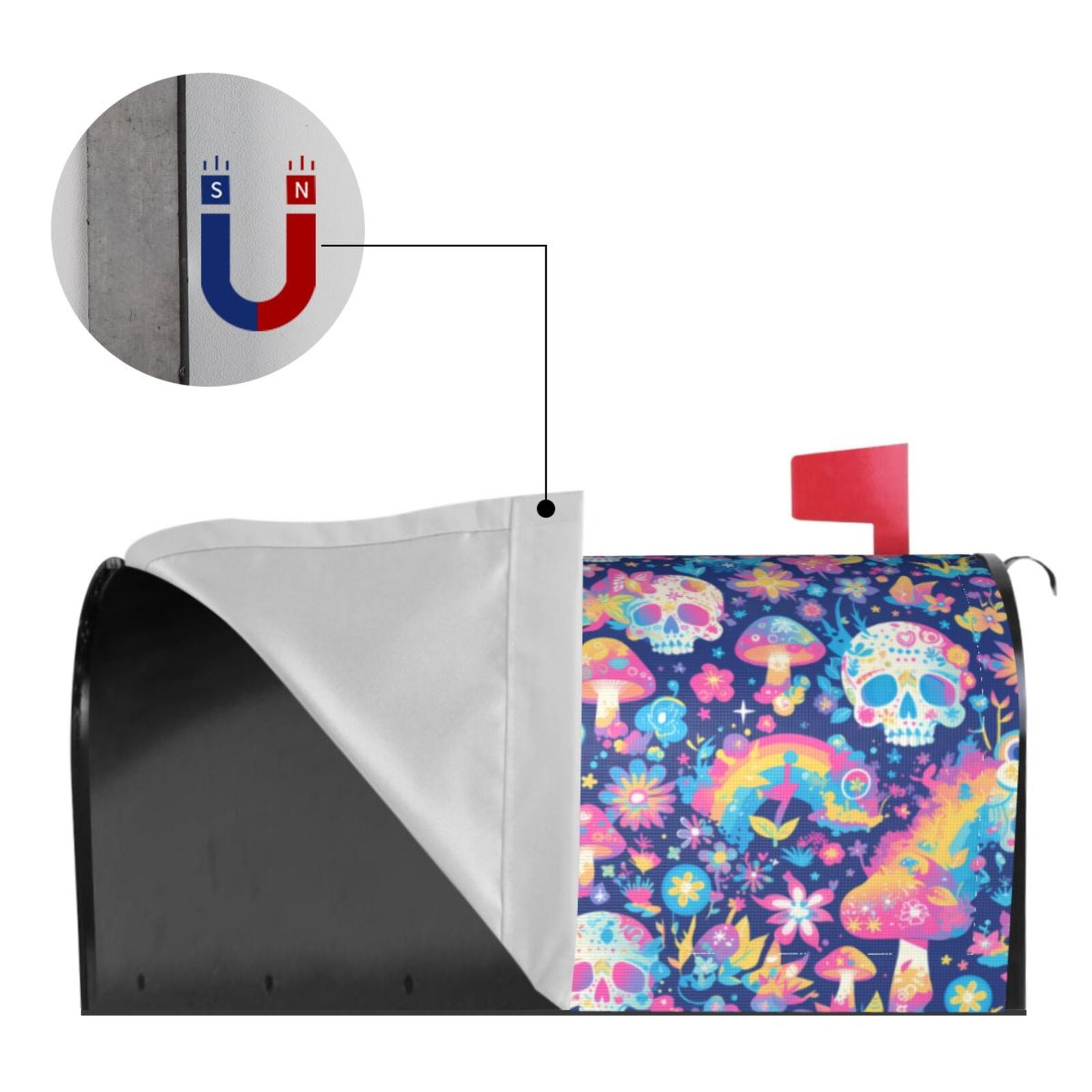 Kdxio Magnetic Mailbox Cover 21x18 in Mailbox Cover Outdoor Decoration Holiday Mailbox Covers for Home Garden Yard-21x18 in