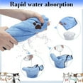 thumbnail image 5 of Qocolhg Oversized Microfiber Dog Towels for Drying Dogs,Super Absorbent and Soft Pet Grooming Towel,Perfect Dog Shower & Bath Supplies for Large,Medium or Small Dogs and Cats,Clearance,Blue, 5 of 6