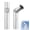 White, variant on 2-in-1 Rotating Mini Fan & Flashlight,Portable Rechargeable Handheld Fan,180° Rotating Head,2-in-1 Flashlight Fan Adjustable 9-Speed Settings,High-Capacity 3000mah Battery,for Travel (Blue)