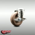 thumbnail image 2 of 4 Inch 316SS High Temp Glass Filled Nylon Swivel Bolt Hole Caster with Brake SCC, 2 of 2