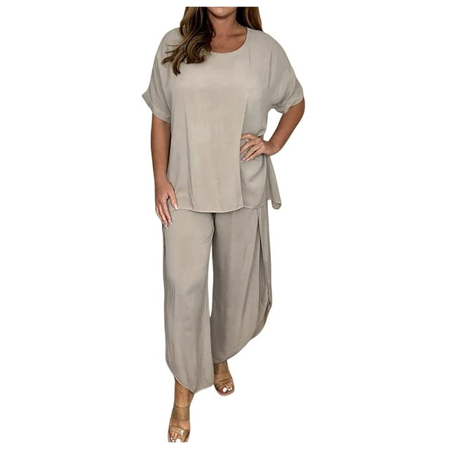 2024 Women's Two Piece Knit Matching Outfits High Neck Slim Fit Tops And Flared Trousers Tracksuit Sets