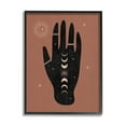 thumbnail image 2 of Astral Bohemian Chic Hand Lunar Phases Gold Tattoo Novelty Graphic Art Framed Art Print Wall Art, 2 of 5
