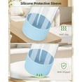 thumbnail image 4 of 8oz Glass Spray Bottles with Long Silicone Sleeve, Blue&Grey, 4 of 8