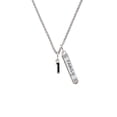 thumbnail image 2 of Delight Jewelry Silvertone Black Number - 1 Silvertone Family Bar Charm Necklace, 23", 2 of 4