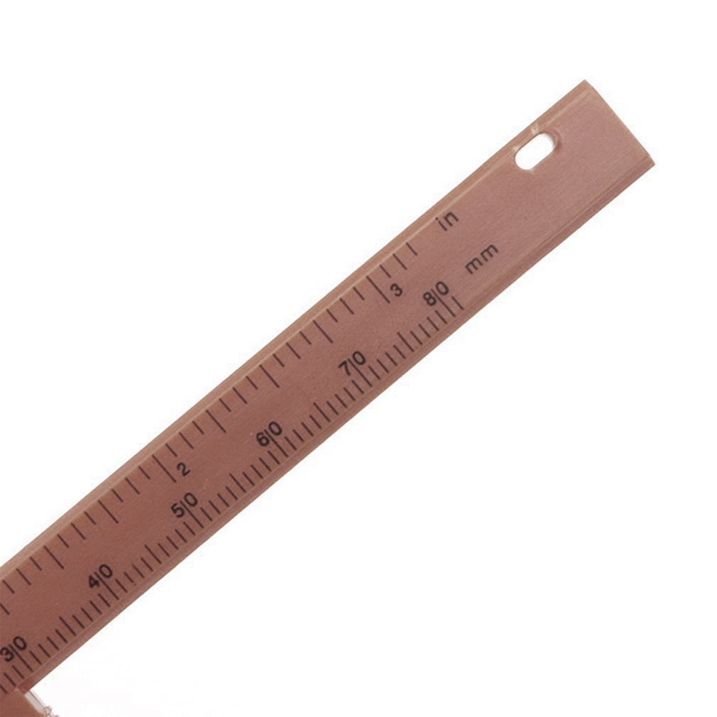 Portable Double Scale 80MM Plastic Eyebrow Measuring Vernier Caliper Caliper Ruler Plastic Permanent Makeup Measurement Tools 