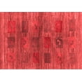thumbnail image 1 of Ahgly Company Indoor Rectangle Abstract Red Contemporary Area Rugs, 7' x 9', 1 of 4