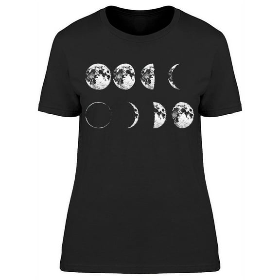 The Moon Phases T-Shirt Women -Image by Shutterstock, Female Small