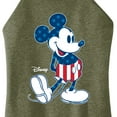 thumbnail image 3 of Disney - Americana - Mickey Flag Pattern - Juniors High Neck Tank Top, 3 of 5