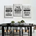 thumbnail image 3 of Scripture Art by Jesus Christ God - Religious Wall Art, Bible Verse Decor for Home, Living Room or Bedroom - Ready to Hang (12''W x 16''H), 3 of 4