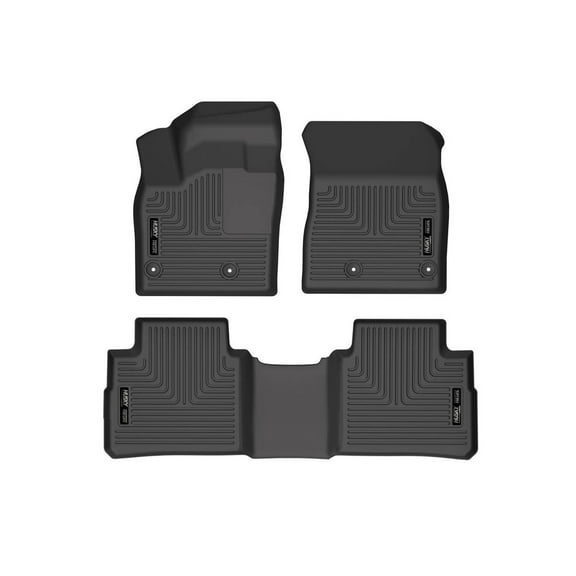 Husky Liners 95081 Weatherbeater Floor Mats Fit 2021-2025 Nissan Rogue Front/2nd Row Liners 3pc Black