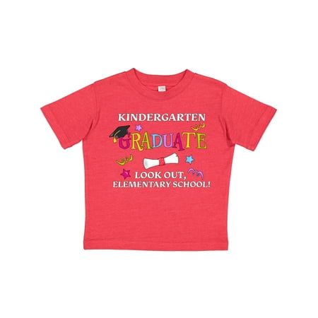 

Inktastic Kindergarten Graduate Look Out Elementary School! Gift Toddler Boy or Toddler Girl T-Shirt