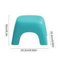 thumbnail image 3 of Low Stepping Stool, Versatile Plastic Stool with Nonslip Base for Bathroom & Shower, Enhanced Stability for Adults & Kids, Ideal Toilet & Kitchen Helper, 6.3" High, 3 of 6