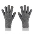 thumbnail image 2 of Yigetop Knit Gloves for Women Non-Slip Touchscreen Gloves Women Winter Knitted Warm Gloves Women Winter Gloves Dark Gray One Size, 2 of 4